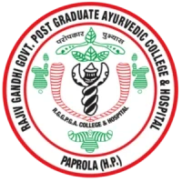 Rajiv Gandhi Government Postgraduate Ayurvedic College, Paprola Logo